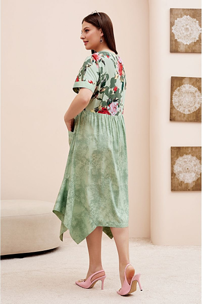 Летнее платье в стиле Бохо с настрочными карманами Lissana 4725 - фото 4