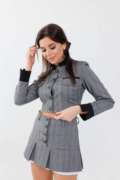 Юбка Anelli 1356.2 серый - фото 3