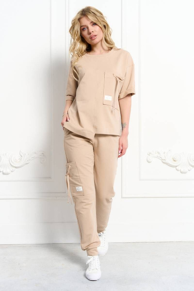 Летний спортивный костюм из трикотажных брюк и джемпера MAX S021 - фото 1