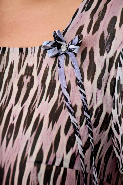 Платье шифоновое на каждый день для лета Romanovich Style 1-1332 розовый - фото 4