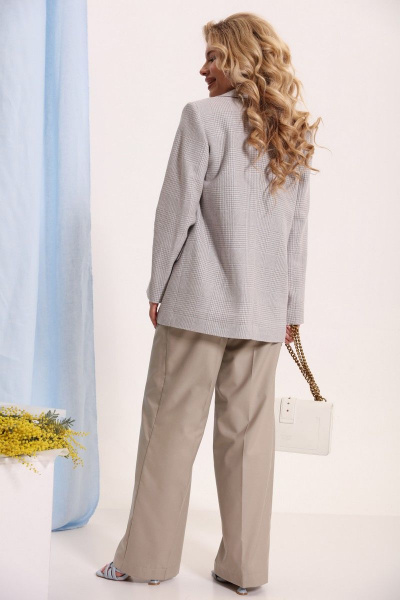 Брюки широкого кроя из текстиля и хлопка LM КБ9053 - фото 5