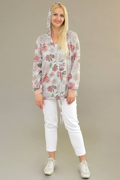 Бомбер Avila 0722 светло-серый - фото 2