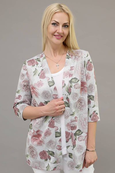 Кардиган Avila 0723 светло-серый - фото 1