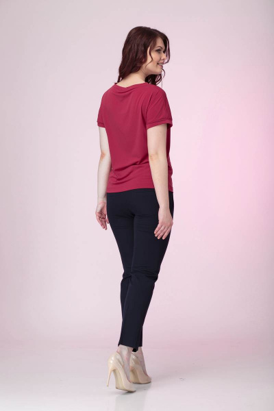 Классические брюки из хлопка с имитацией карманов Anelli 228 черный - фото 3