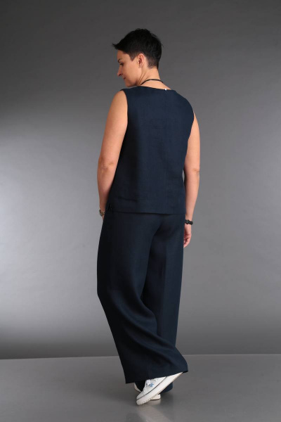 Летний костюм из ткани с печатными отделками ZigzagStyle 312 - фото 2