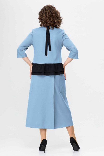 Блуза, брюки Асолия 1363 деним - фото 2