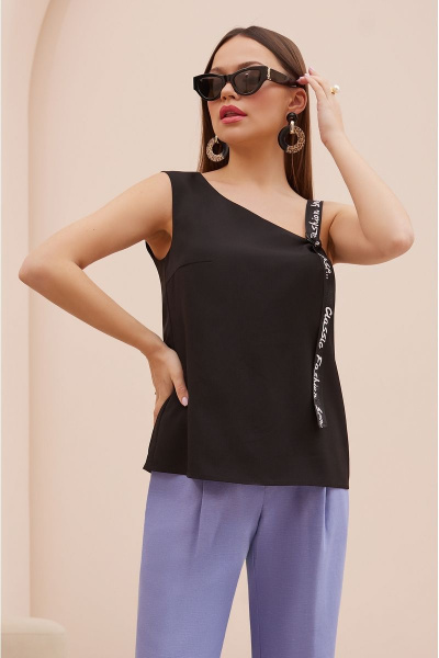 Леновый деловой костюм с жилетом и брюками с коттонами Lissana 4738 - фото 6