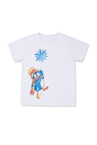 Круглогодичная белая майка из хлопка для мальчика Bell Bimbo 162330 белый - фото 1