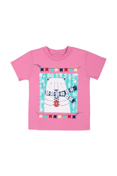 Розовая майка из хлопка для повседневного стиля Bell Bimbo 162328 розовый - фото 1