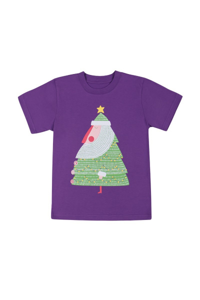 Модель майки в фиолетовом цвете из хлопка Bell Bimbo 162333 фиолетовый - фото 1