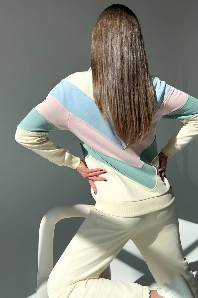 Костюм из трикотажных джоггеров и джемпера на молнии GO F3025/02-01.170-176 - фото 7