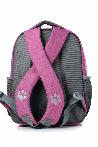 Рюкзак розовый с двумя отделениями и объемным карманом Galanteya 43322.23с409к45 розовый - фото 3