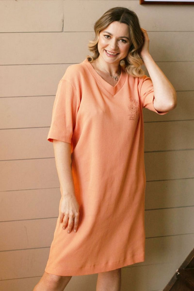 Туника Купалинка 665405.158-164 коралл - фото 1