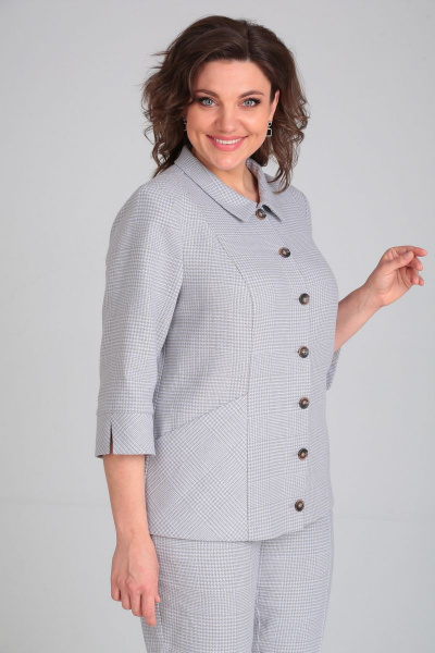 Брюки, жакет Mubliz 057 серый - фото 7