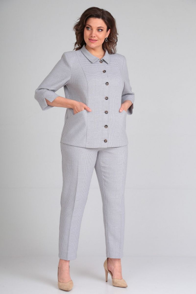 Брюки, жакет Mubliz 057 серый - фото 6