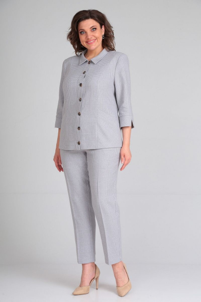 Брюки, жакет Mubliz 057 серый - фото 5