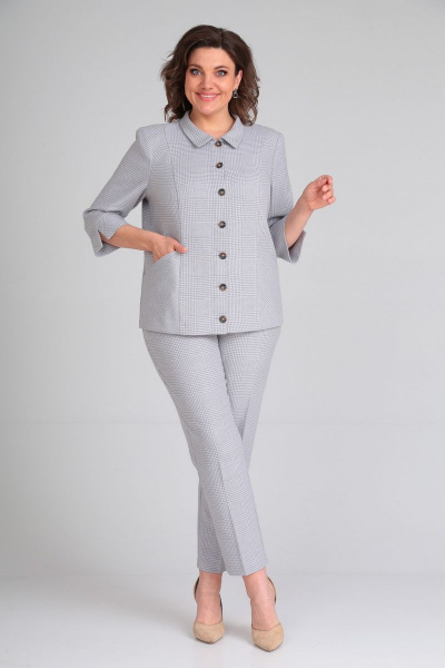 Брюки, жакет Mubliz 057 серый - фото 1