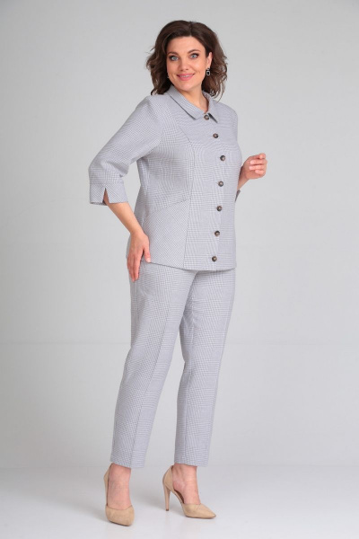 Брюки, жакет Mubliz 057 серый - фото 4