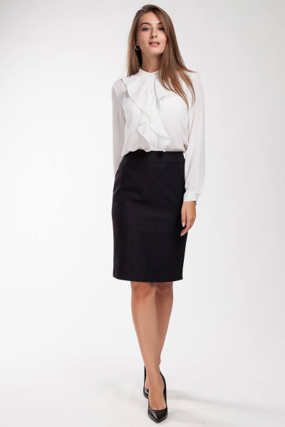 Юбка черная деловая на демисезон Femme & Devur 6554 6.3F(170) - фото 2