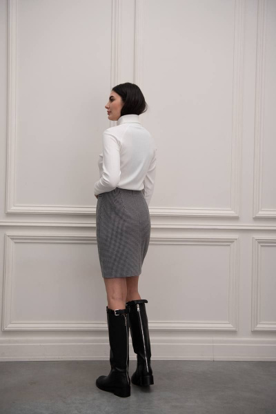 Юбка из трикотажа зауженная выше колена с пуговицами и вытачками Femme & Devur 60197 1.32F(170) - фото 2