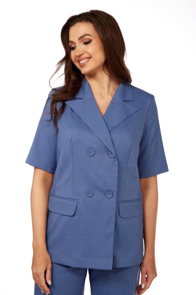 Брюки, жакет Vilena 894 джинс - фото 5