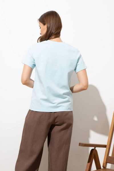 Летний джемпер с коротким рукавом и спущенным плечом Femme & Devur 30730 1.22F(170) - фото 4