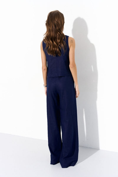 Брюки, топ Luitui R4027 темно-синий - фото 4