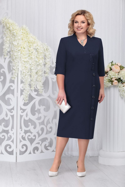 Платье Ninele 7244 т.синий - фото 1