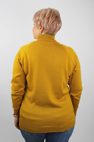 Демисезонный желтый свитер прямого силуэта с регланом Полесье С3316-15 5С1754-Д43 170,176 желтый - фото 3