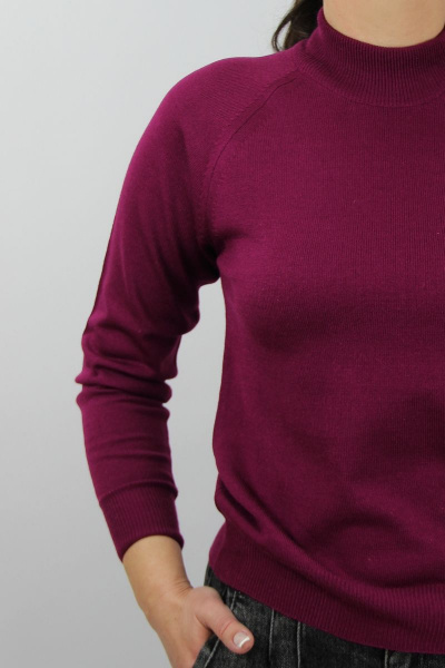 Демисезонный вязаный свитер прямого силуэта Полесье С3316-15 5С1754-Д43 170,176 мадера - фото 3