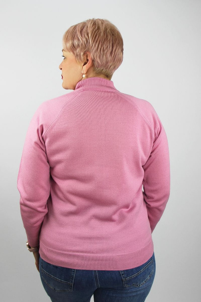 Демисезонный розовый свитер прямого силуэта с регланом Полесье С3316-15 5С1754-Д43 170,176 т.рашель - фото 3