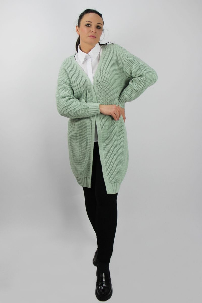 Леггинсы зауженные на пояс из трикотажа и шерсти Полесье С7796-21 1С1315-Д43 164 глубокий_черный - фото 1