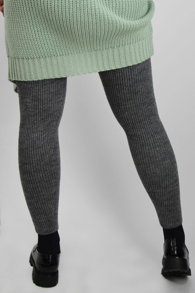 Леггинсы шерстяные серые цельновязанные с поясом Полесье С7785-18 9С8523-Д43 164 маренго - фото 2