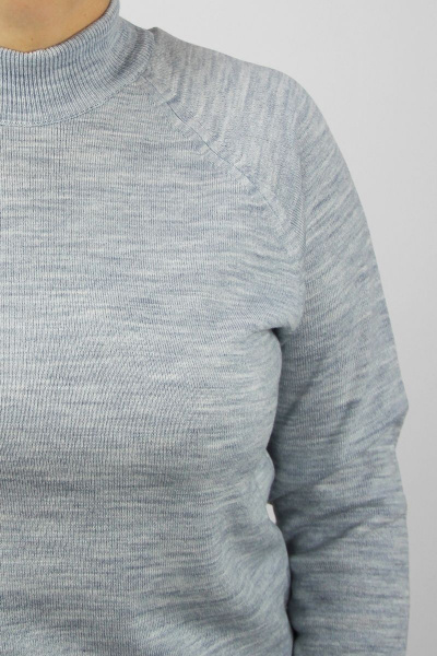 Демисезонный вязаный свитер с регланом и воротником-стойкой Полесье С3316-15 5С1754-Д43 158,164 сумерки - фото 4