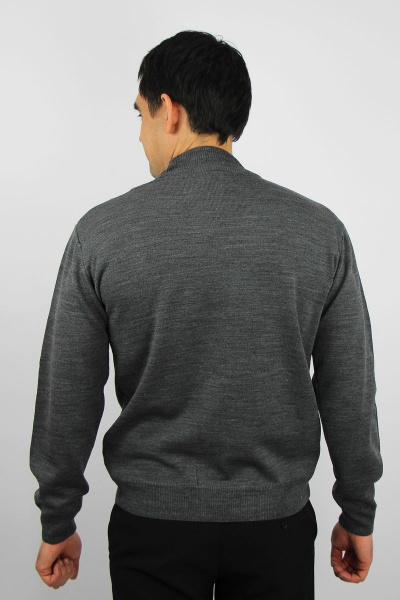 Свитер вязаный серый демисезонный на каждый день Полесье С3012-15 5С1749-Д43 170,176 асфальт - фото 4