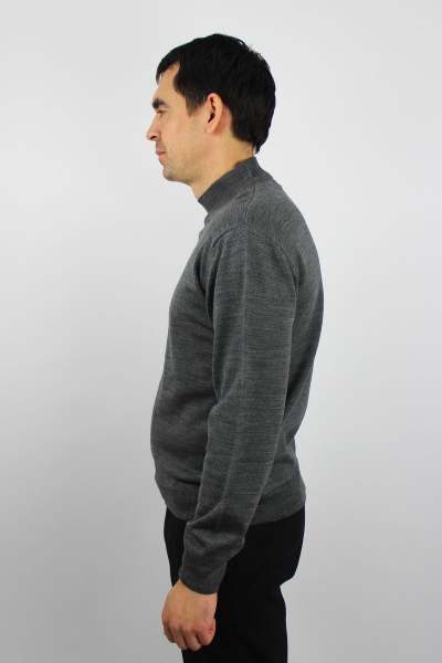 Свитер вязаный серый демисезонный на каждый день Полесье С3012-15 5С1749-Д43 170,176 асфальт - фото 2