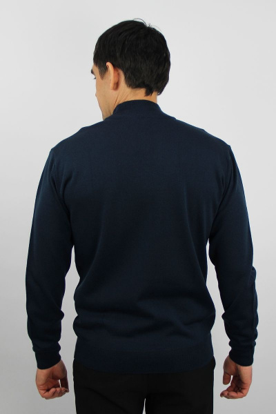 Свитер вязаный синий демисезонный на каждый день Полесье С3012-15 5С1749-Д43 182,188 м.синий - фото 3