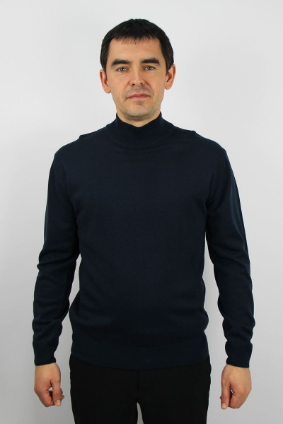 Свитер вязаный синий демисезонный на каждый день Полесье С3012-15 5С1749-Д43 182,188 м.синий - фото 1