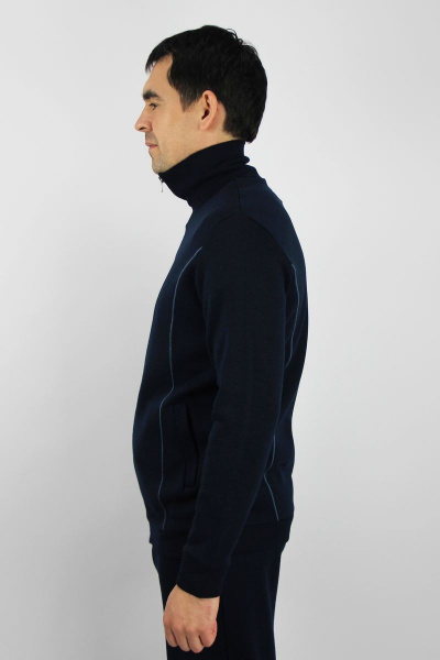 спорт костюм брюк и жакета из шерсти и трикотажа с рельефами Полесье С6473-18 8С0593-Д43 170 м.синий - фото 2