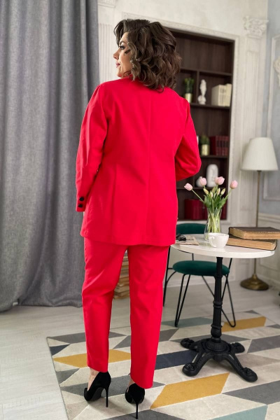 Брюки, жакет Rumoda 2073 красный - фото 8