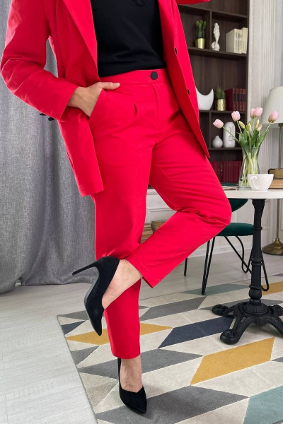 Брюки, жакет Rumoda 2073 красный - фото 6