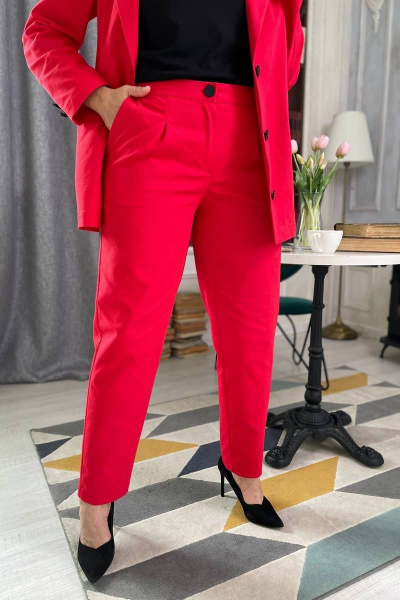 Брюки, жакет Rumoda 2073 красный - фото 5