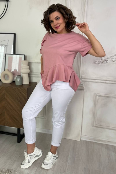 Джемпер Rumoda 2122 розовый - фото 6