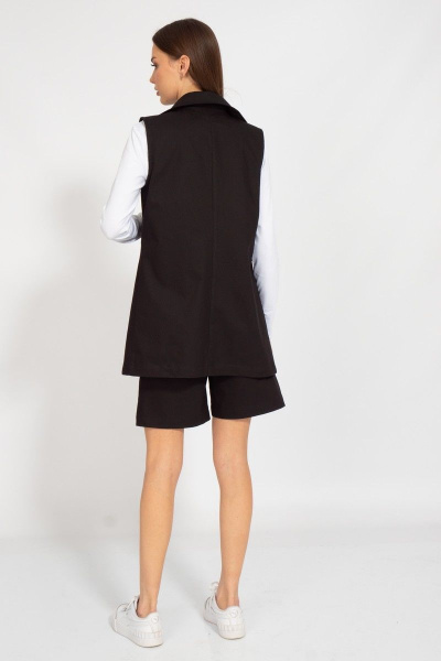 Жилет джинсовый прилегающего силуэта из хлопка Kivviwear 4067.14 - фото 10