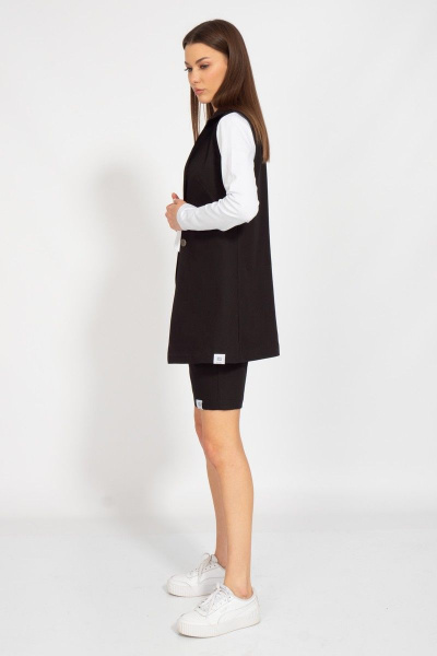 Джинсовый костюм жилет и шорты для повседневного стиля Kivviwear 40673071.14 - фото 8