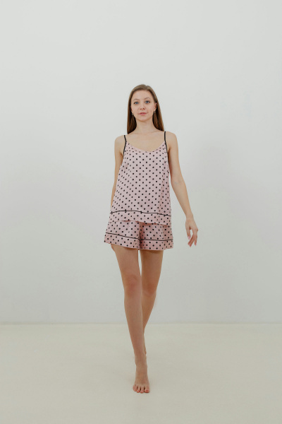 Топ домашний из вискозы Elema 2К-12934-1-164 розовый - фото 1