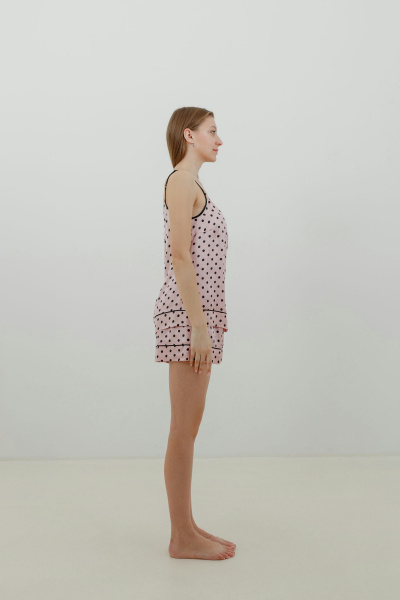 Топ домашний из вискозы Elema 2К-12934-1-164 розовый - фото 2