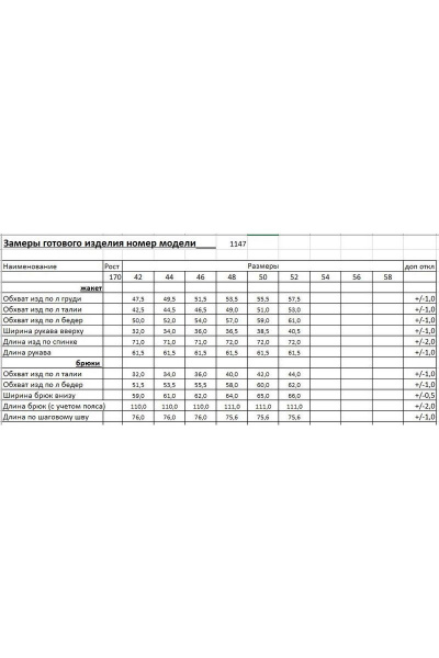 Брюки, жакет RINKA 1147 - фото 3