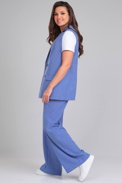 Брюки, джемпер, жилет LeNata 32253 на-синем-полоска - фото 2