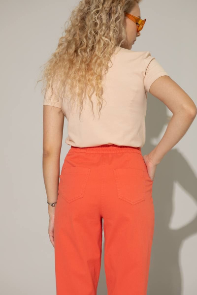 Ленённые брюки полуприлегающие с накладными карманами Femme & Devur 9867 1.10F(164) - фото 3